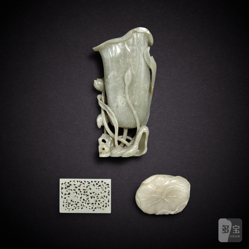 Three jade carvings,  Ming - Qing dynasty | 明至清 玉雕三件 - 图2